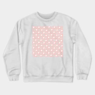Monstera Deliciosa Leaf Checker Board - pastel blush pink Crewneck Sweatshirt
